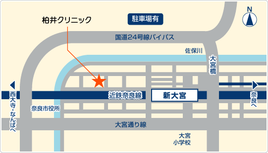 柏井クリニック　MAP